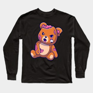 Angry Teddy Bear Long Sleeve T-Shirt